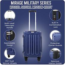 US Army Hawk Hard Shell 3-Piece Luggage Set