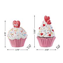 Valentine's Table Decor Cupcakes 2-piece Set
