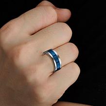 Van Heusen Men's Stainless Steel Spinner Ring