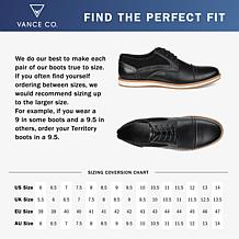 Vance Co. Men's Griff Cap Toe Brogue Derby