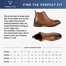 Vance Co. Men's Wide Width Landon Chelsea Dress Boot