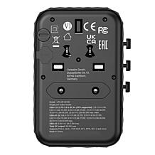 Verbatim UTA-05 Gan III Universal Travel Adapter 65W – USB-C, USB-A