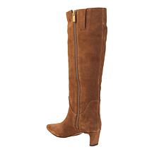 Vince Camuto Avriah Tall Leather/Suede Kitten Heel Boot
