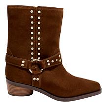Vince Camuto Roista Leather or Suede Moto Boot