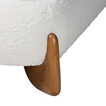 Vinicio Mid-Century Modern Boucle Queen-Size Platform Bed
