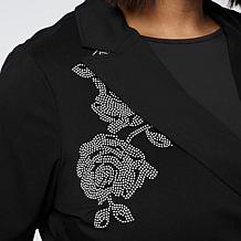 Vivica A. Fox Collection Embellished Trench Coat