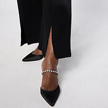 Vivica A. Fox Collection Ponte Knit Front Slit Trouser