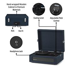 Voyager Bluetooth Vinyl Record Player - Dark Navy