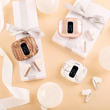 VYBZ Pro Wireless ANC Earbuds w/LED Display, Clear Case & Gift Box