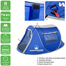 Wakeman Outdoors Pop-up Red Sunchaser 2-Person Tent