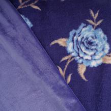 Warm & Cozy Floral Print Luxury Faux Fur Throw
