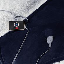 Warm & Cozy Plush to Sherpa Heated Blanket - Twin