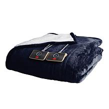 Warm & Cozy Plush to Sherpa Heated Blanket - Twin