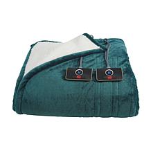Warm & Cozy Plush to Sherpa Heated Blanket - Twin