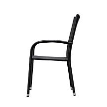 Well Traveled Living Morgan Outdoor Wicker Chair - Black