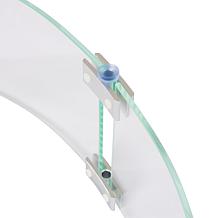 Well Traveled Living Tempered Glass Wind Guard For Round Fire Pits