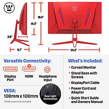 Westinghouse 27" Curved Gaming Monitor 1080p 200Hz