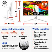 Westinghouse 27" Curved Gaming Monitor Full HD 200Hz