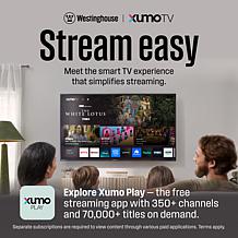 Westinghouse 40" Smart FHD 1080p LED XUMO TV with Voice Remote