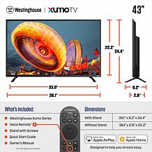 Westinghouse 43" Smart FHD 1080p LED XUMO TV with Voice Remote