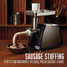 Weston #8 650-Watt Electric Meat Grinder and Sausage Stuffer