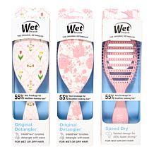 Wet Brush Ditsy Floral 3-piece Hair Brush Bundle