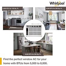 Whirlpool Energy Star 8000 BTU 115V Window Air Conditioner with Remote