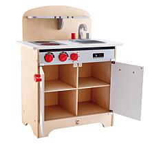 White Fully Equipped Wooden Gourmet Kitchen for Kids