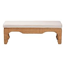 Wholesale Interiors bali and pari Abena Rattan Bench with Cushion
