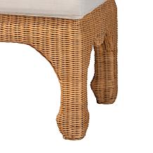 Wholesale Interiors bali and pari Abena Rattan Bench with Cushion