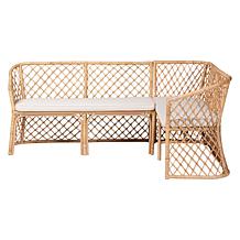 Wholesale Interiors bali and pari Aysi Rattan Dining Bench Set