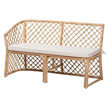 Wholesale Interiors bali and pari Aysi Rattan Dining Bench Set