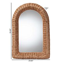 Wholesale Interiors bali and pari Brisia Rattan Wall Mirror