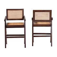 Wholesale Interiors bali and pari Kresna Rattan Counter Stool Set of 2