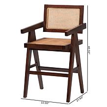Wholesale Interiors bali and pari Kresna Rattan Counter Stool Set of 2