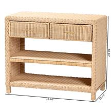 Wholesale Interiors bali and pari Lanica Rattan Console Table