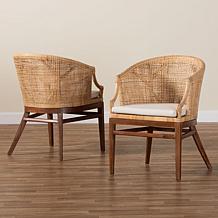 Wholesale Interiors bali and pari Lumajang Bohemian Rattan Chair Set