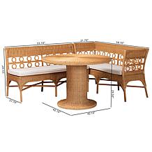 Wholesale Interiors bali and pari Monica Rattan Dining Set