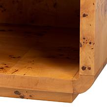 Wholesale Interiors bali and pari Netra Modern Burl Nightstand
