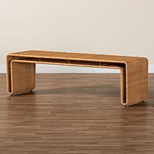 Wholesale Interiors bali and pari Nevada Rattan Bench