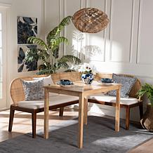 Wholesale Interiors bali and pari Okinawa Dining Nook Set 3 Piece