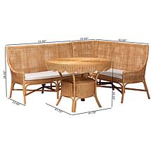 Wholesale Interiors bali and pari Olivera Rattan Dining Set