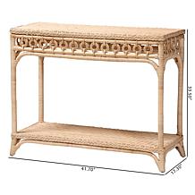 Wholesale Interiors bali and pari Oxford Rattan Console Table w/Shelf