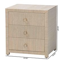 Wholesale Interiors bali and pari Quinn Bohemian Woven Nightstand