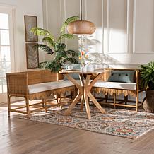 Wholesale Interiors bali and pari Seranay Bohemian Rattan 2pc Nook Set