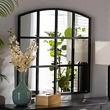 Wholesale Interiors Barrington Black Finished Metal Accent Wall Mirror