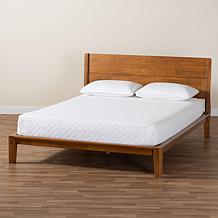 Wholesale Interiors Baxton Studio Aldith Walnut Queen Bed