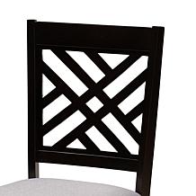 Wholesale Interiors Baxton Studio Alena Modern Fabric Wood Dining Set