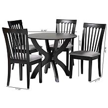 Wholesale Interiors Baxton Studio Bailey Grey Dining Set