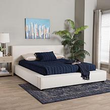 Wholesale Interiors Baxton Studio Bardia Fabric Queen Platform Bed